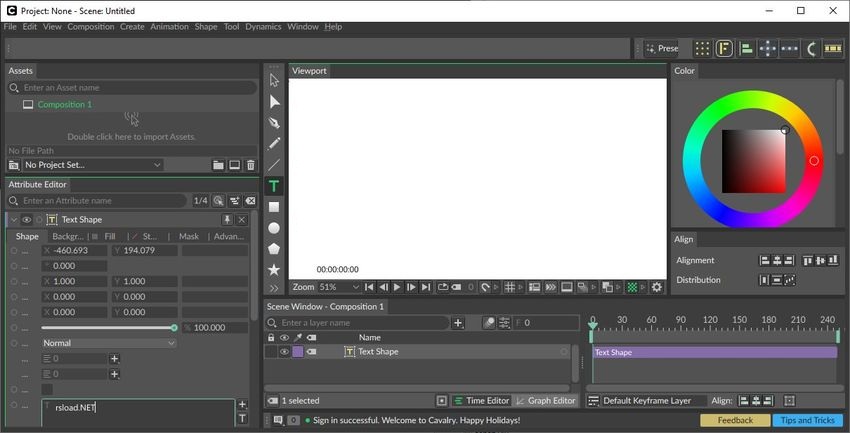 Интерфейс Cavalry Pro