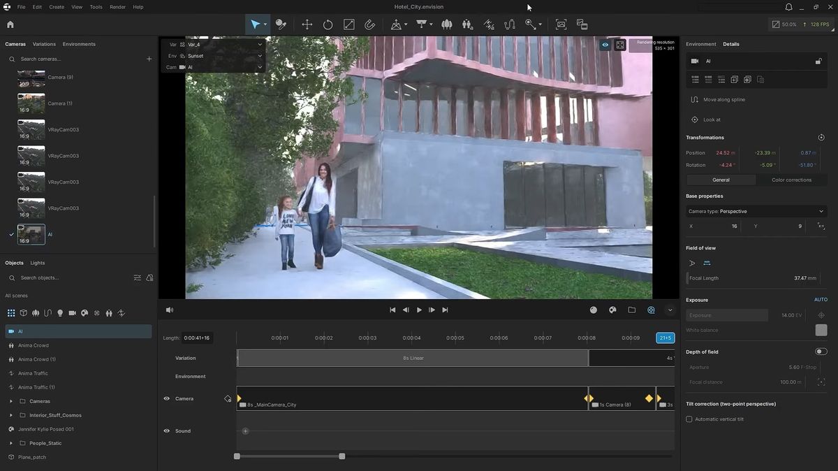 Интерфейс Chaos Envision