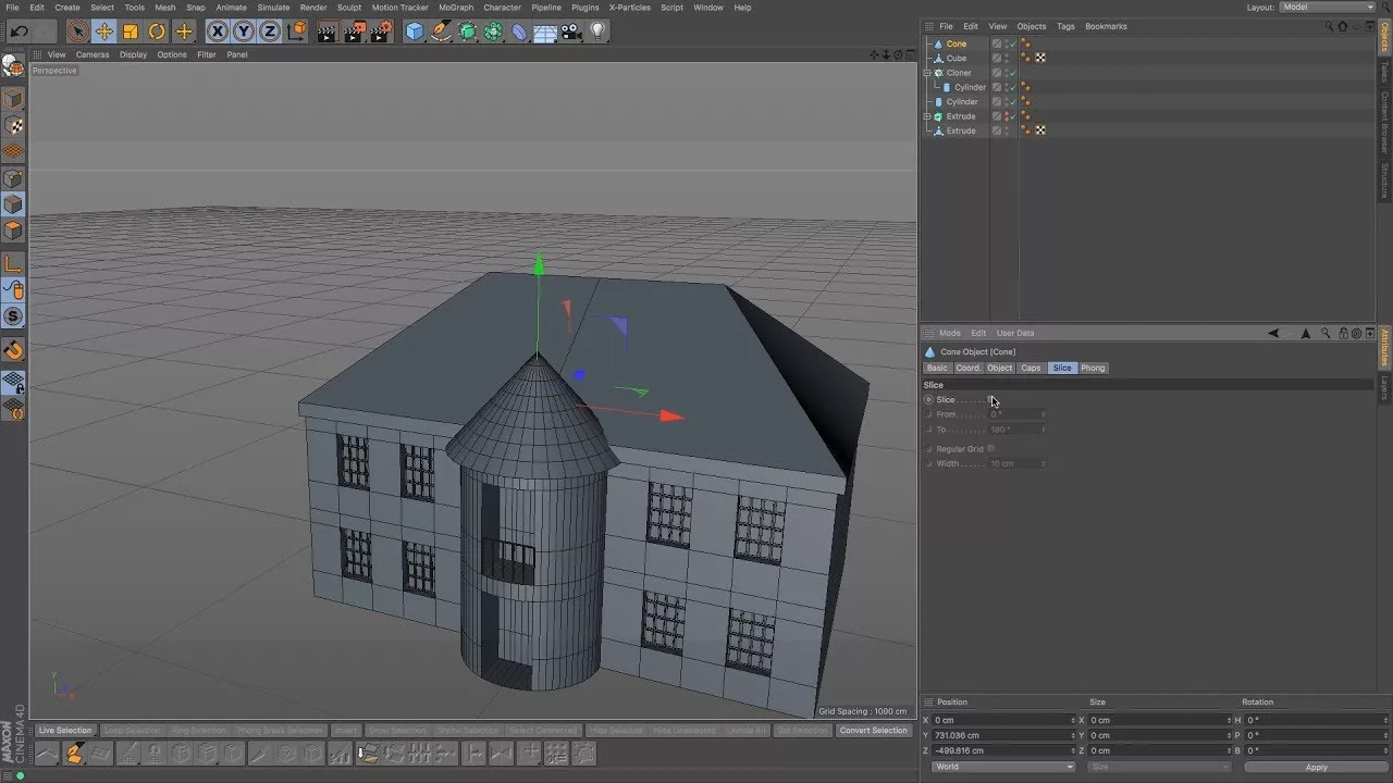 Maxon Cinema 4D: моделирование