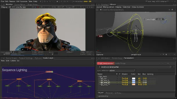 Интерфейс The Foundry Katana