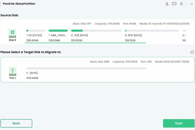 Сканирование дисков в PassFab 4EasyPartition