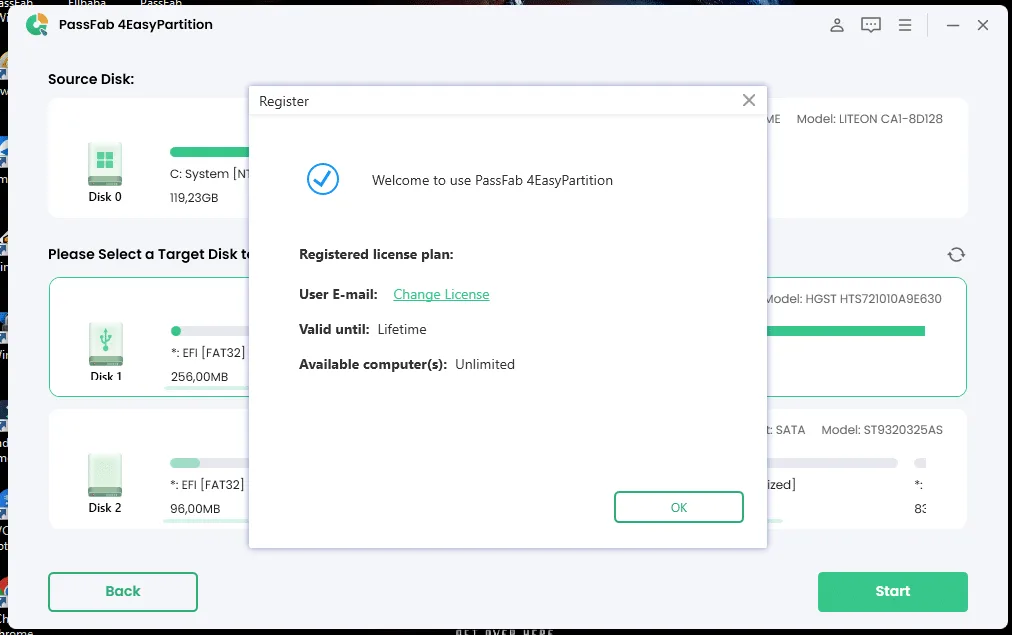Интерфейс PassFab 4EasyPartition