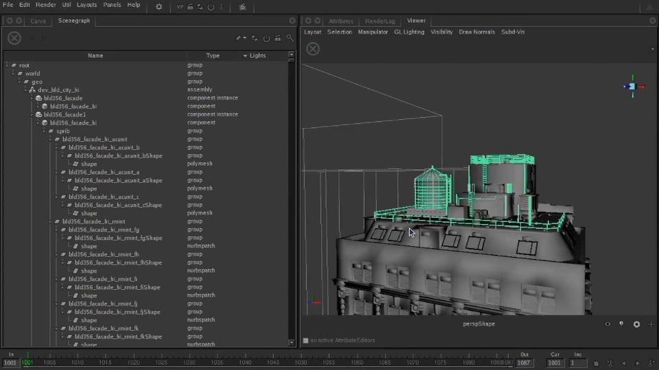 Интерфейс The Foundry Katana