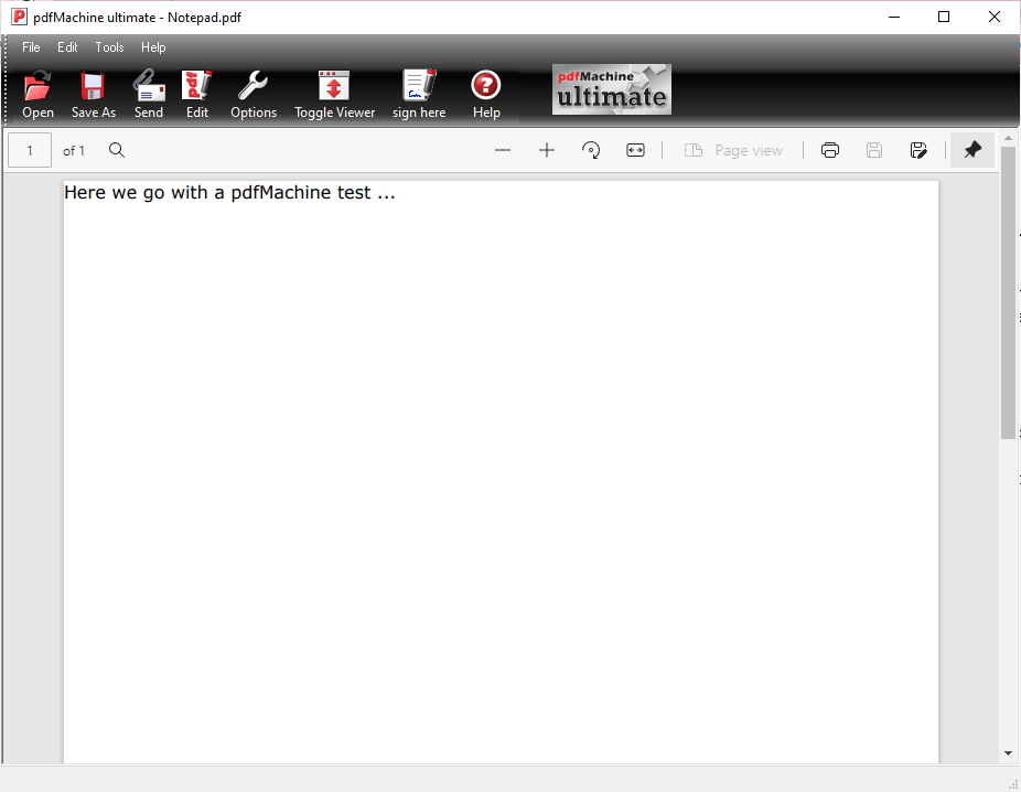 Интерфейс pdfMachine Ultimate