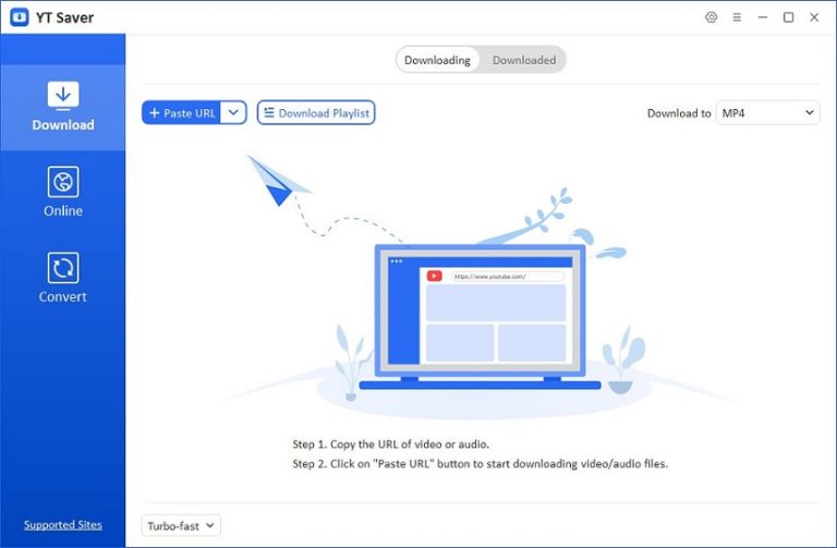 Интерфейс YT Saver Pro